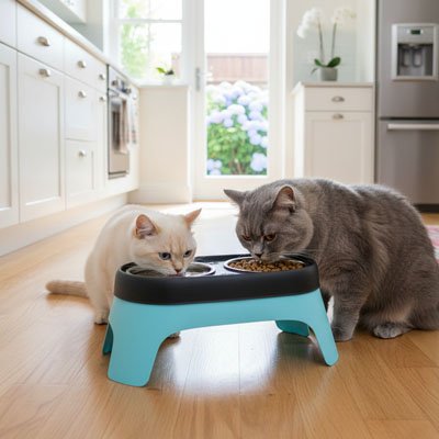 Gamelle surélevée chat - Un plaisir quotidien