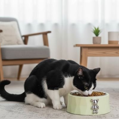 Gamelles anti glouton chat - Hygiène et entretien facilités pour le bien-être de tous