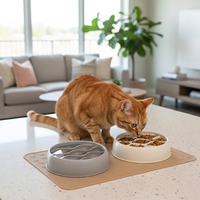 Gamelles anti glouton chat - L'expérience transformée des repas quotidiens