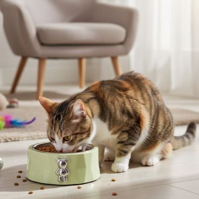 Gamelles anti glouton chat - Un design qui marie esthétique et fonctionnalité pour tous les intérieurs