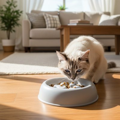 Gamelles anti glouton chat - Une solution pour tous les types d'alimentation féline