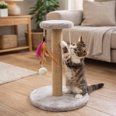 Griffoir à chat - Protégez vos meubles avec ce griffoir à chat malin