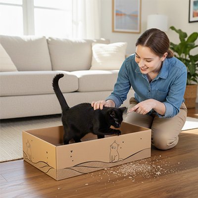 Griffoir chat carton - Un refuge écologique pour votre félin