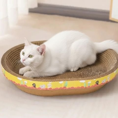 Griffoir en carton pour chat -   L'espace confort qui comprend son langage