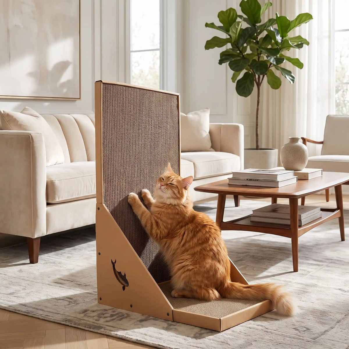 Griffoir en carton pour chat - VERTICAL ET ÉCOLOGIQUE™