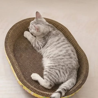 Griffoir en carton pour chat - Votre tranquillité d'esprit retrouvée. Vos meubles enfin épargnés
