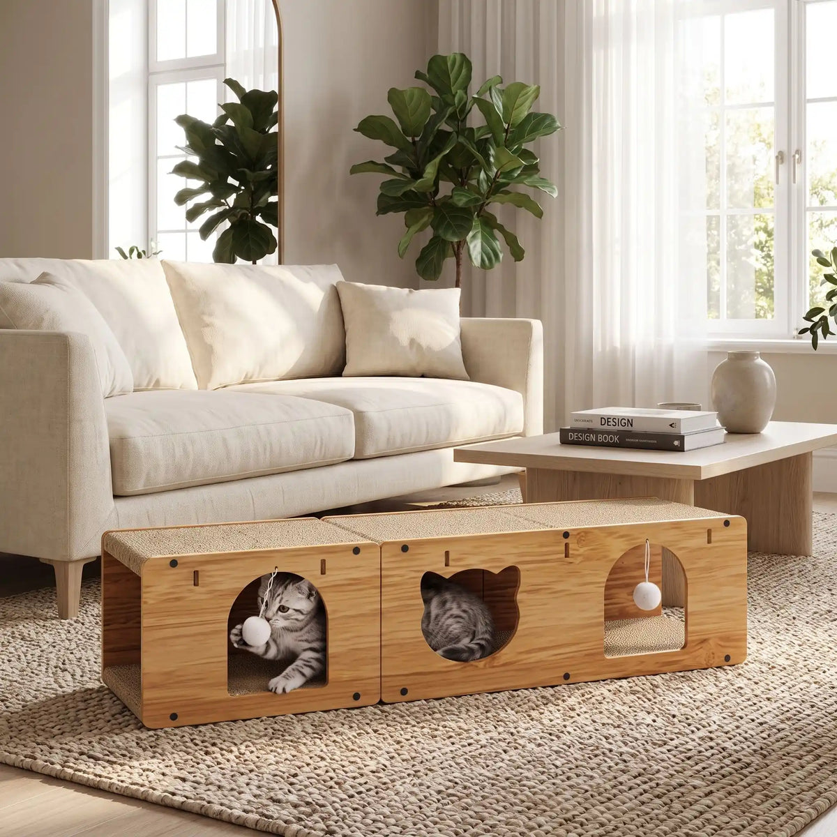 Griffoir maison pour chat - Cette fusion entre fonctionnalité et beauté change votre perception