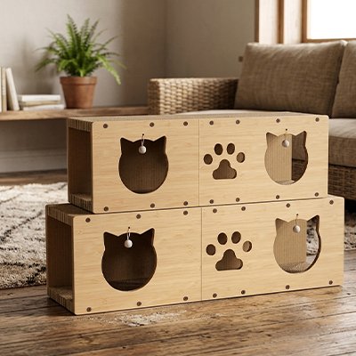 Griffoir maison pour chat -  Transforme ce comportement frustrant en moment de bonheur partagé