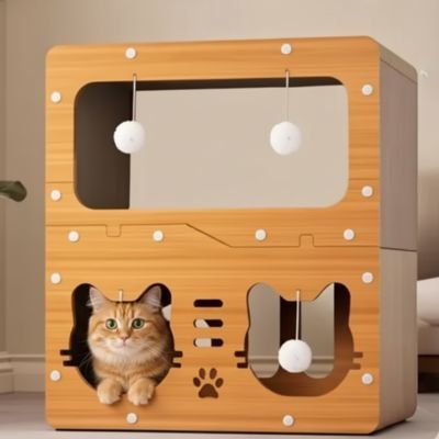 Griffoir maison pour chat - Un univers de jeu et de repos combinés