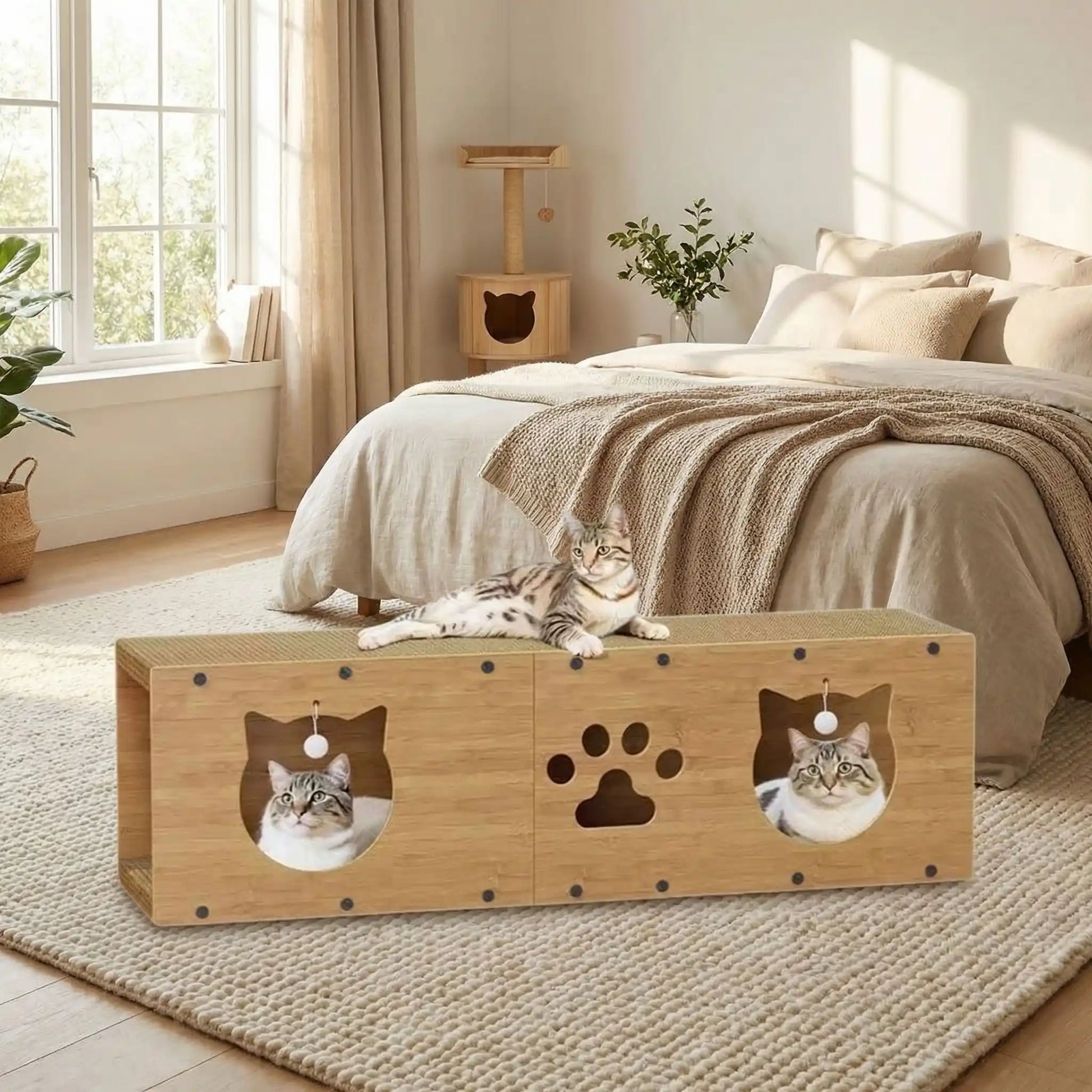 Griffoir maison pour chat - Vos meubles intacts. Votre chat épanoui