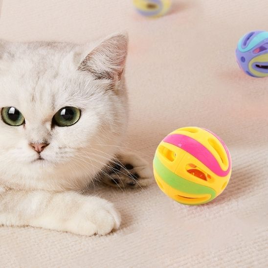 Jouet pour chat -  Balles avec clochette pour stimuler votre félin