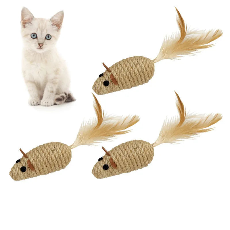 Jouet pour chat - Souris foncées