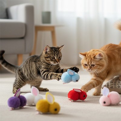Jouet pour chat - Un jouet pour chat aux couleurs variées contre la lassitude
