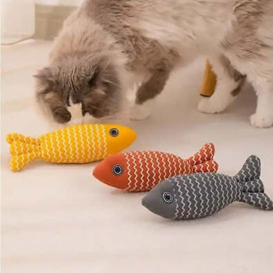 Jouet pour chat en forme de poisson - la qualité au service du divertissement félin