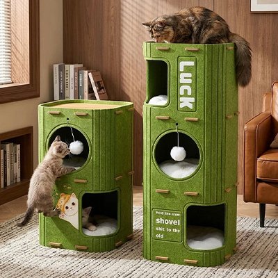 Maison des chats - Cette structure modulaire grandit avec vos besoins