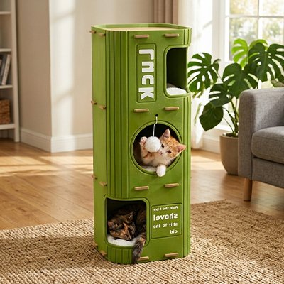 Maison des chats - Offrez à votre compagnon son sanctuaire personnel où se ressourcer