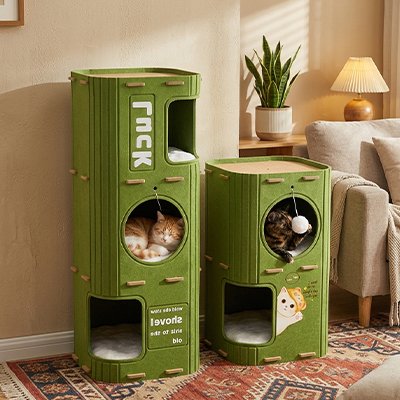 Maison des chats - Réconciliez enfin l'esthétique moderne avec les besoins de votre animal