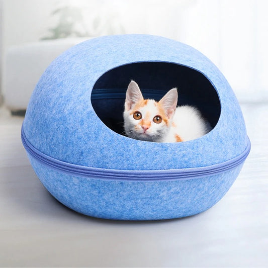 Maison pour chat - Bleu