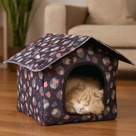 Maison pour chat - Gris