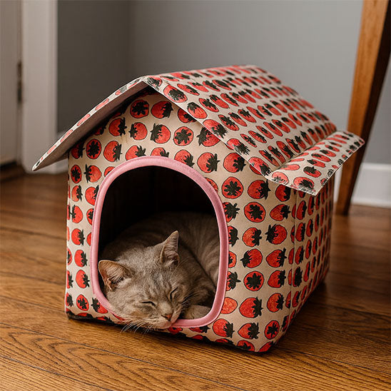 Maison pour chat - Rouge