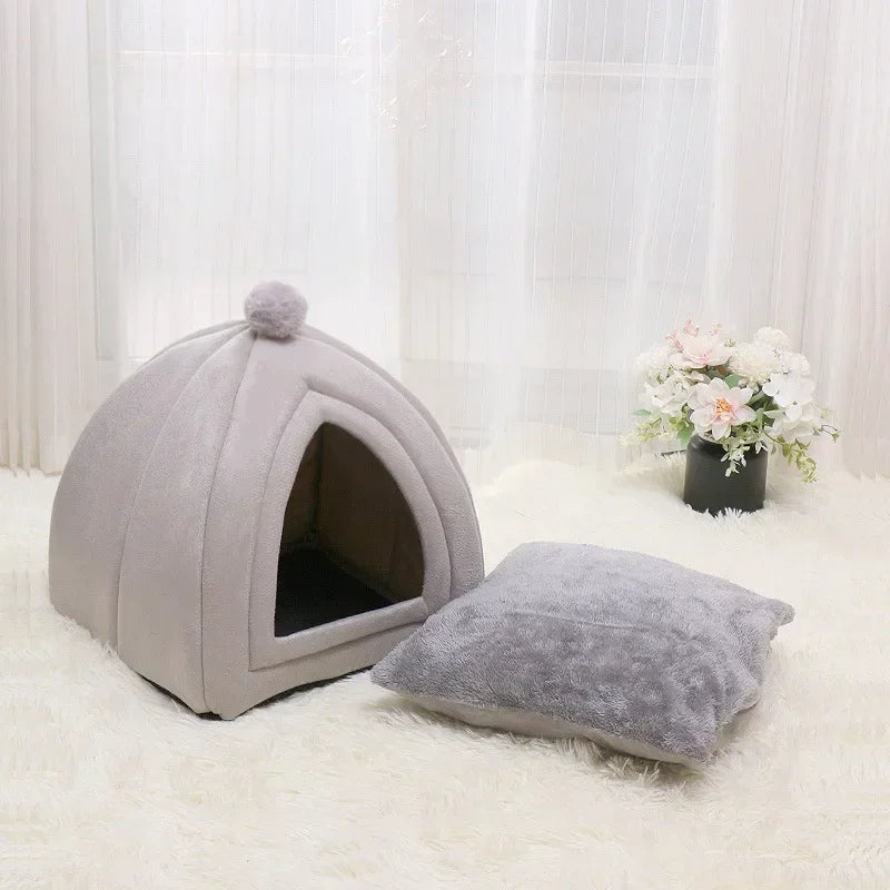 Notre niche pour chat - Gris