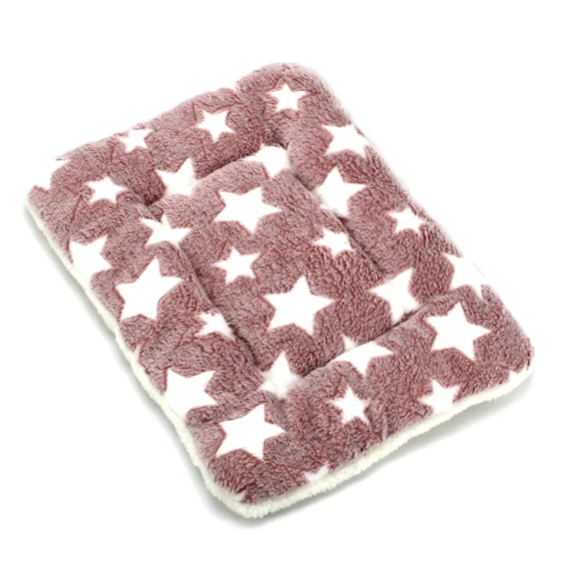 Tapis chat - Marron à étoiles