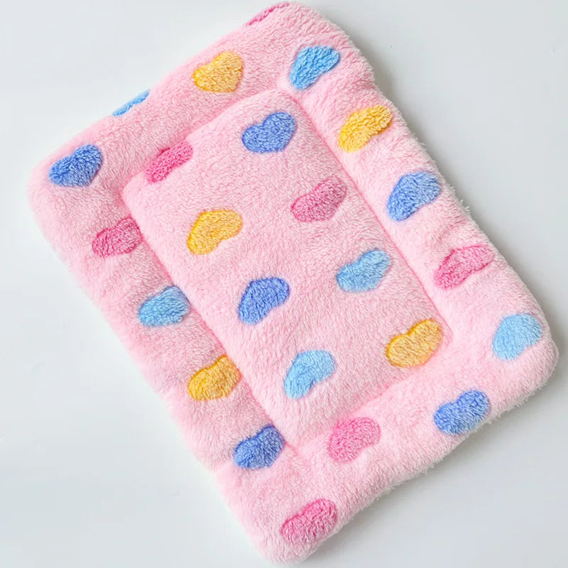 Tapis chat - Rose à coeurs