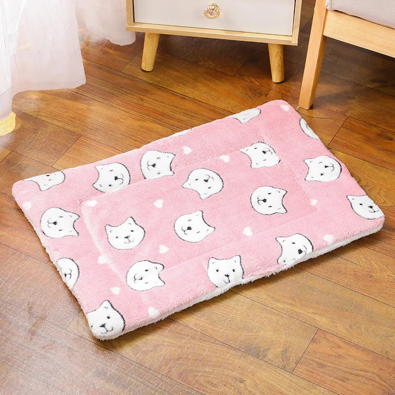 Tapis chauffant chat - Rose