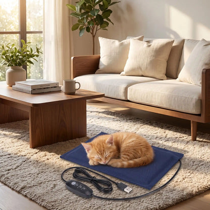Tapis chauffant chaton - S'installe partout facilement