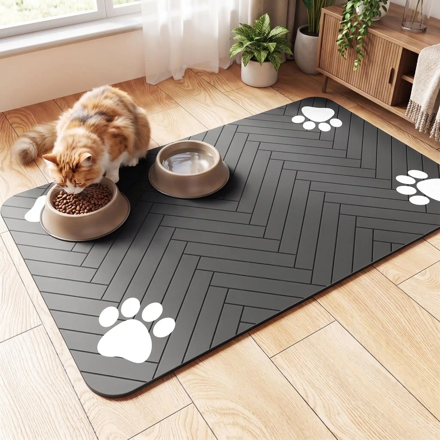 Tapis gamelle chat - Entretien ultra-simple au quotidien