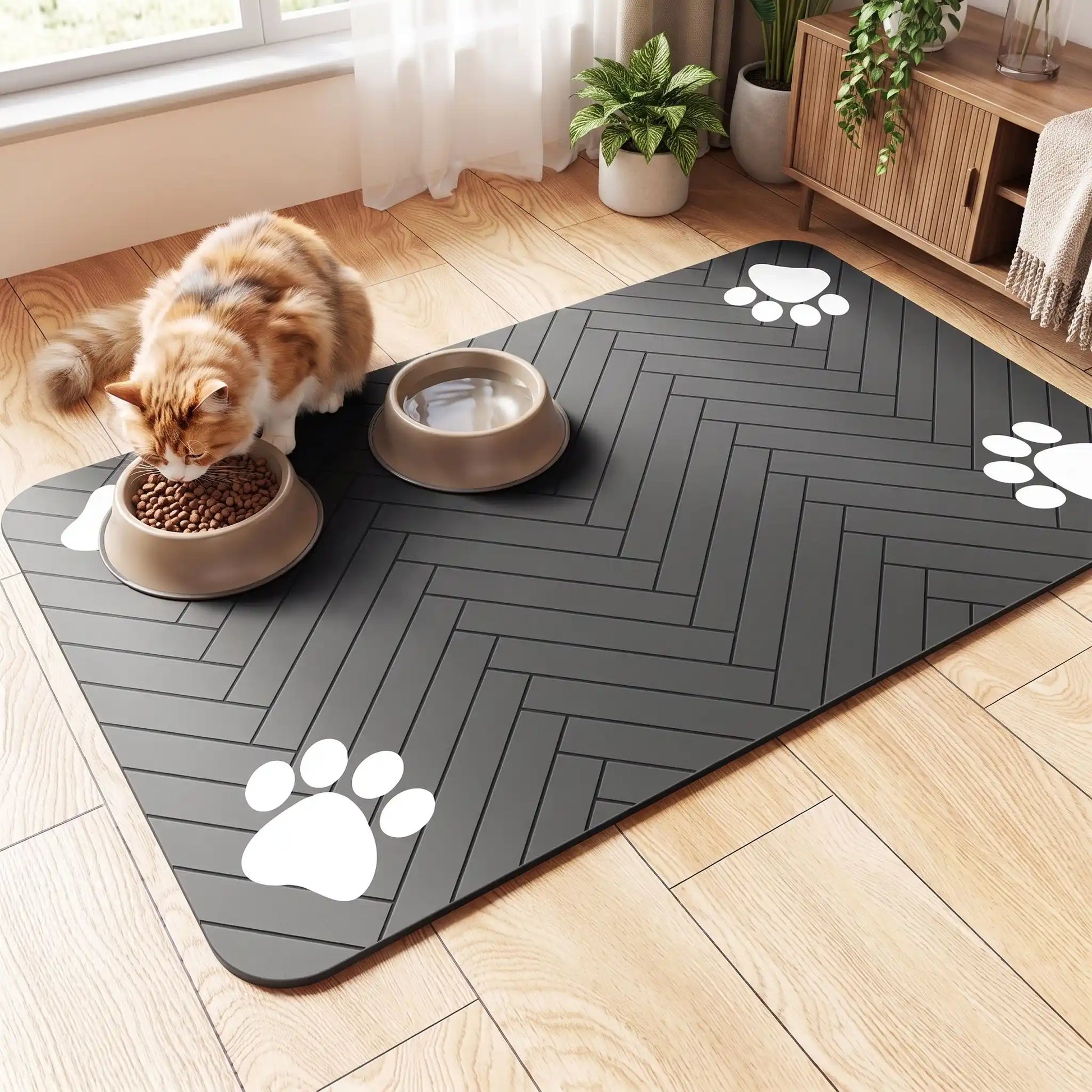 Tapis gamelle chat - Entretien ultra-simple au quotidien