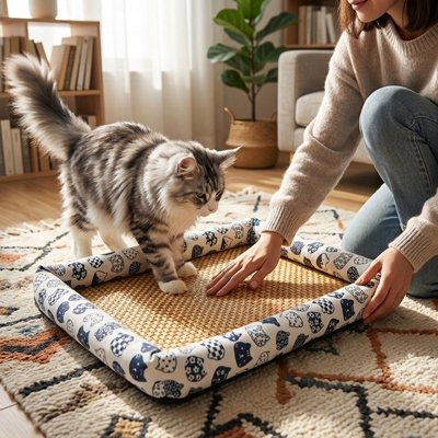 Tapis rafraichissant chat - Le confort qui épouse chaque posture de repos