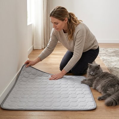 Tapis rafraichissant chat - Plus de stress. Plus d'inconfort. Le bien-être retrouvé