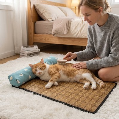 Tapis rafraichissant chat - Un coussin amovible