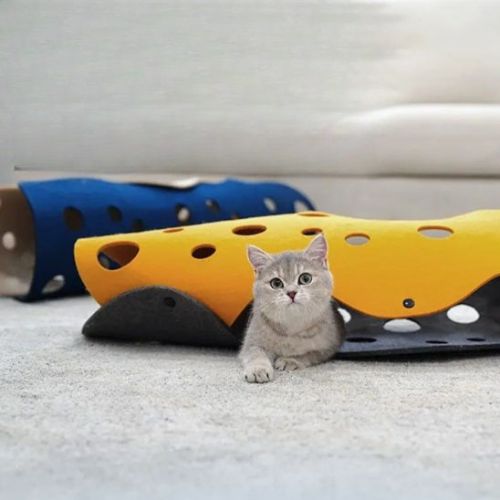 Tunnel pour chat - Bleu