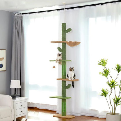 Arbre à chat en bois - CACTUSPOURCHAT™ - CHATS