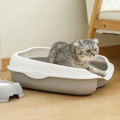 Bac à litière pour chat - ANTIECLABOUSSURESCHAT™ - CHATS