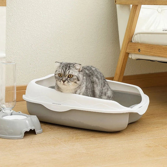 Bac à litière pour chat - ANTIECLABOUSSURESCHAT™ - CHATS