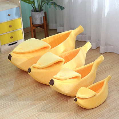 Panier chat - Différentes tailles - BANANACHAT™ - Panier chat en forme de banane - CHATS