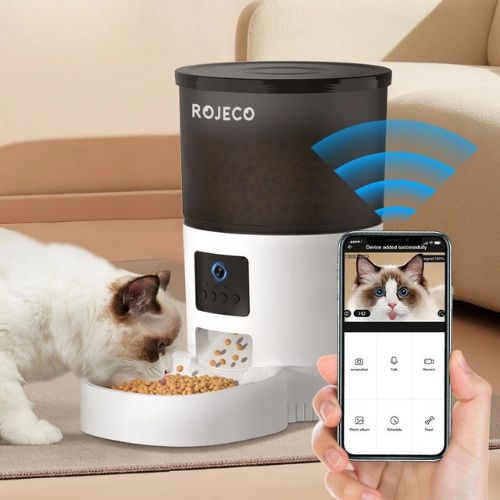 Distributeur de croquettes pour chat - DISTRIBUTEURVIDEOPOURCHAT™ - CHATS
