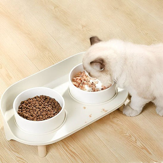 Gamelle chat surélevée - DOUBLEBOLSPOURCHAT™ - CHATS