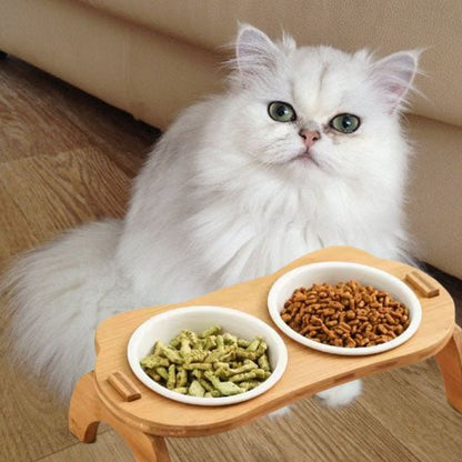 Gamelle chat surélevée - MANGEOIREPOURCHAT™ - CHATS