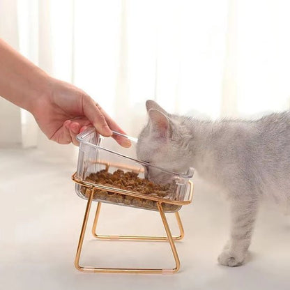 Gamelle chat surélevée - TRANSPARENTPOURCHAT™ - CHATS