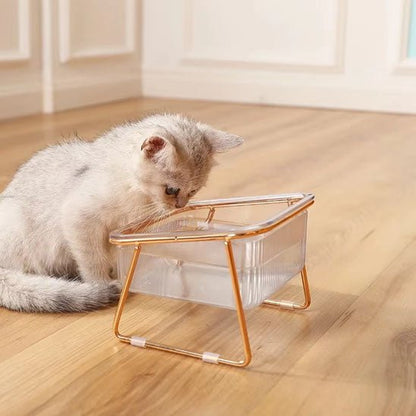 Gamelle chat surélevée - TRANSPARENTPOURCHAT™ - CHATS