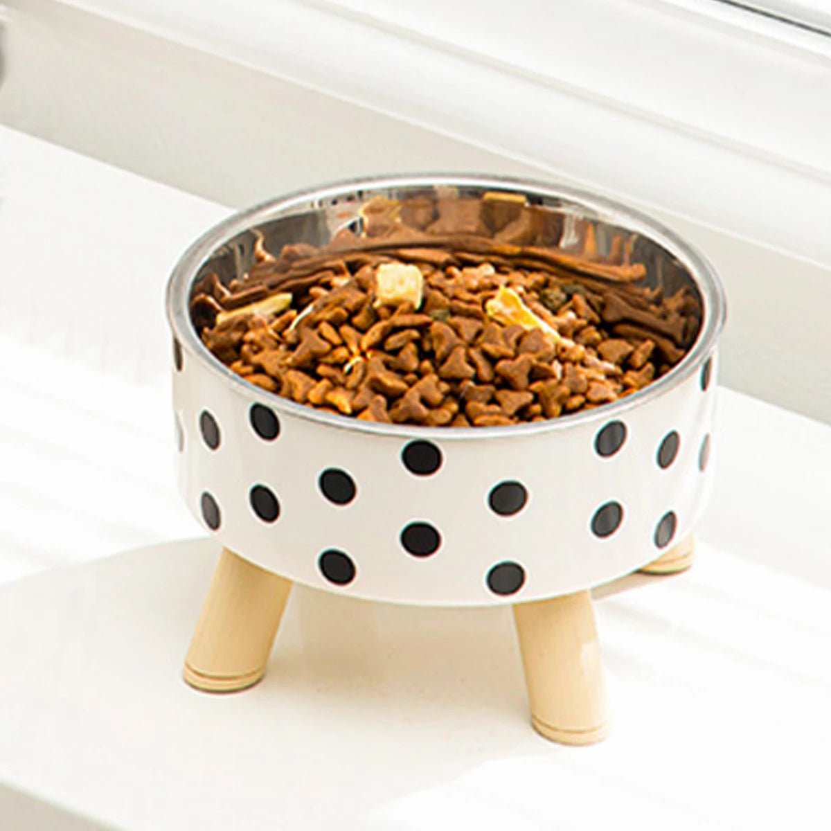 Gamelle pour chat - BOLNOIRETBLANCPOURCHAT™ - CHATS - À pois