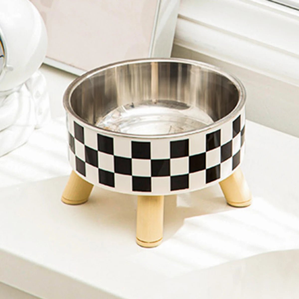 Gamelle pour chat - BOLNOIRETBLANCPOURCHAT™ - CHATS - À carreaux