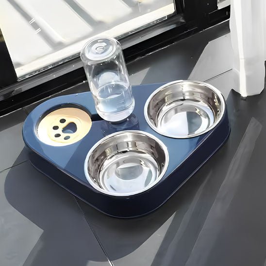 Gamelle pour chat - MANGEOIRESURELEVEPOURCHAT™ - CHATS - Bleu