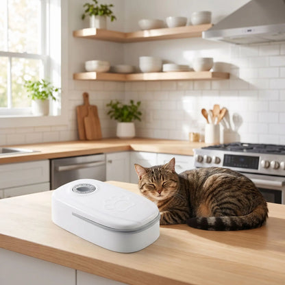 Distributeur automatique de croquettes pour chat - MANGEOIREASYNCHRONISATIONPOURCHAT™