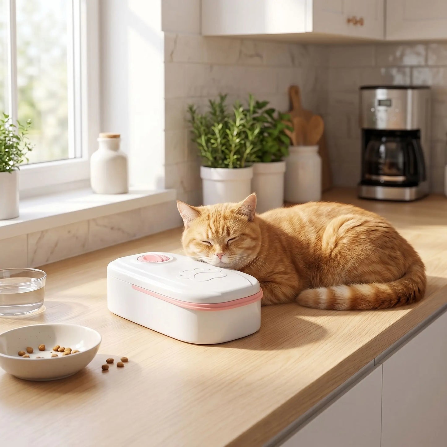 Distributeur automatique de croquettes pour chat - MANGEOIREASYNCHRONISATIONPOURCHAT™