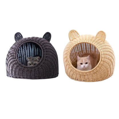 Panier en osier pour chat - INTERIEURACHAT™ - CHATS